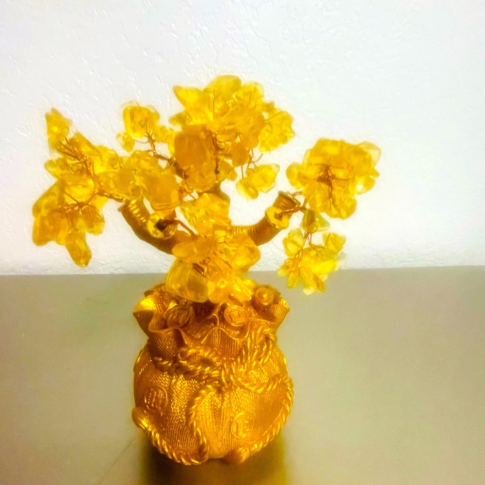 Golden Money Tree for good luck.